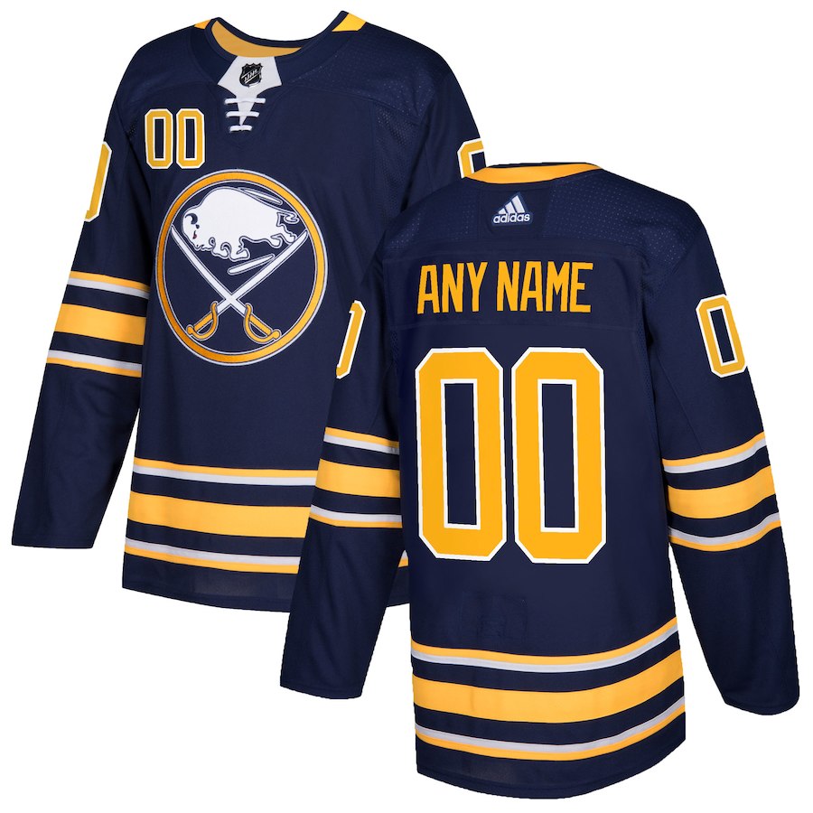 Men NHL adidas Buffalo Sabres Navy Authentic Custom Jersey